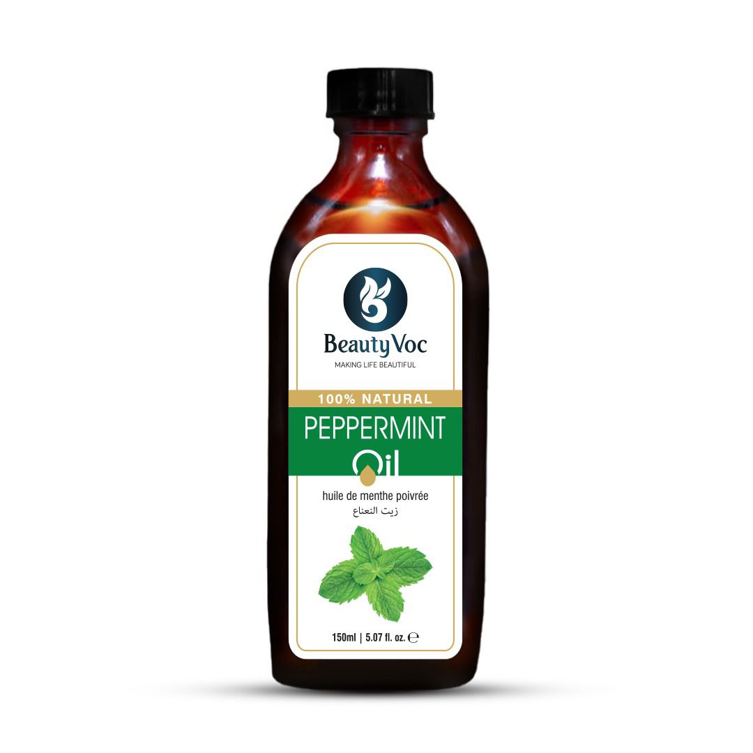 Pure Peppermint Oil 150 ml Undiluted 100% | For Hair, Skin & Aromatherapy | Refreshing & cooling essential oil