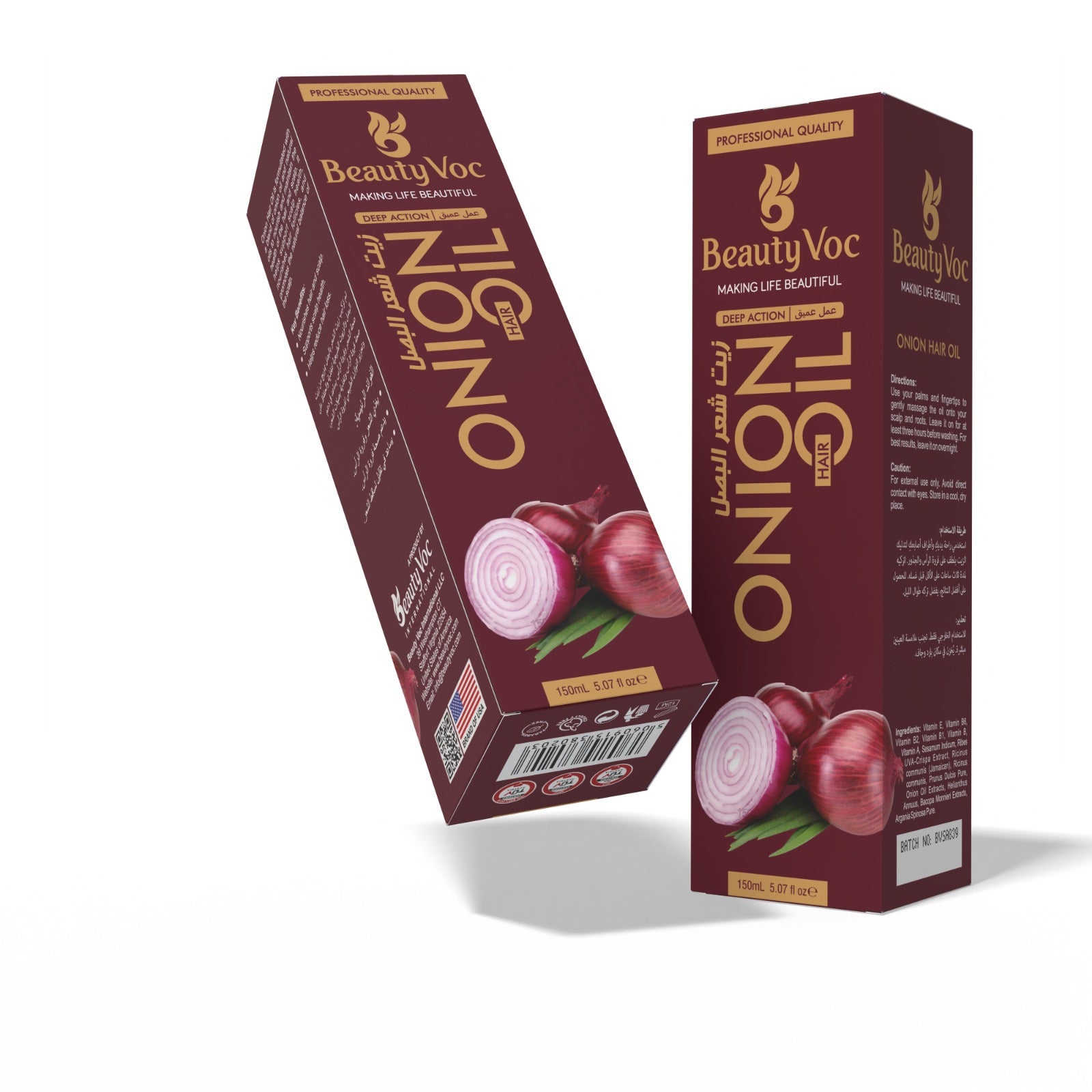 Premium Onion Hair Oil 150 ml | For Hair Growth | Anti Hair Fall | Increase Hair Volume | Heal Damaged Hair