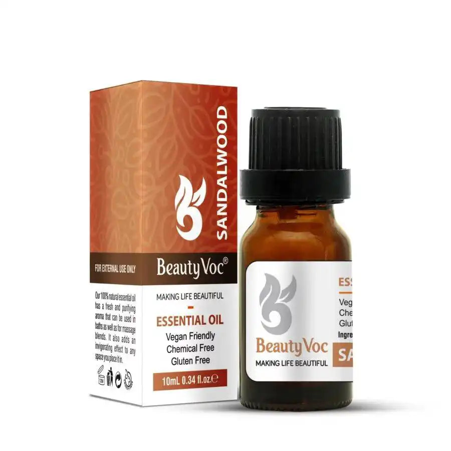 Sandalwood Oil 10 ml - Mood Booster | Sress Relief Natural Scent | Best for Dry Skin